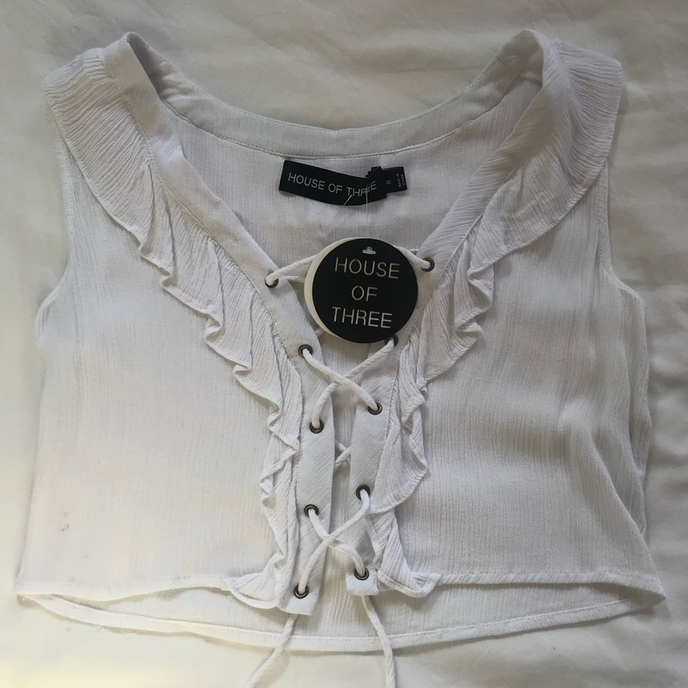 White crop top